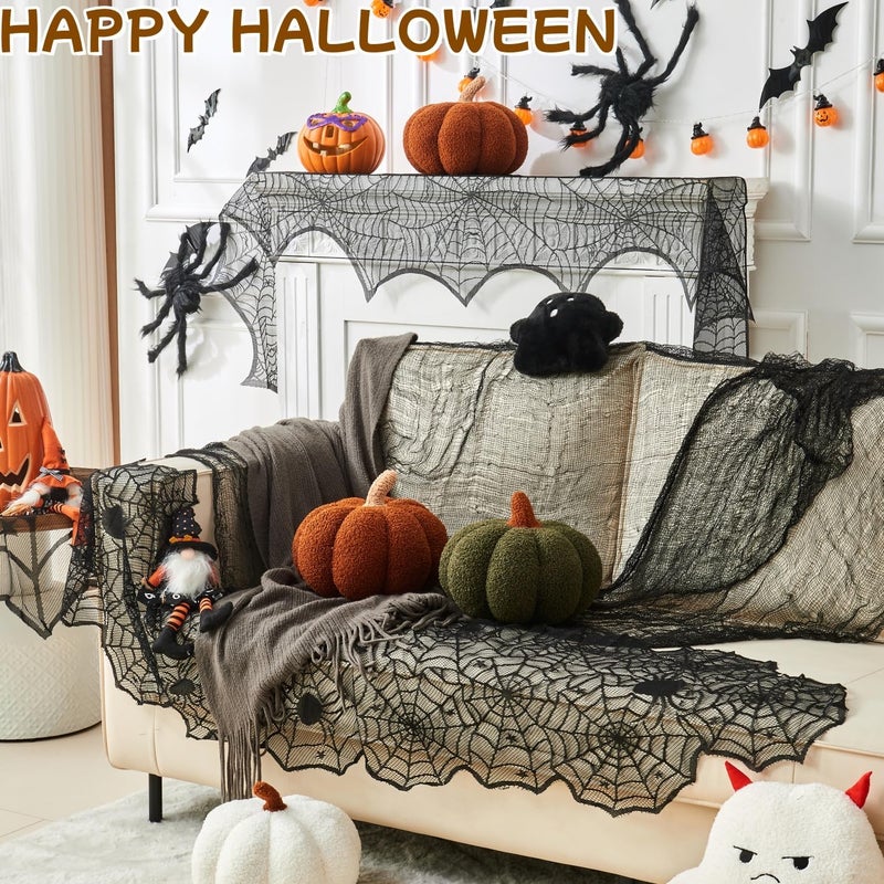 Vdoioe Pumpkin Pillow, 2 Pcs Thanksgiving Pumpkin Throw Pillow 11.8 x 6 Inch Fall Pillow Thanksgiving Cushion Pumpkin Shaped Throw for Halloween Pillow Bedroom Sofa Couch Fall Decor - Image 2
